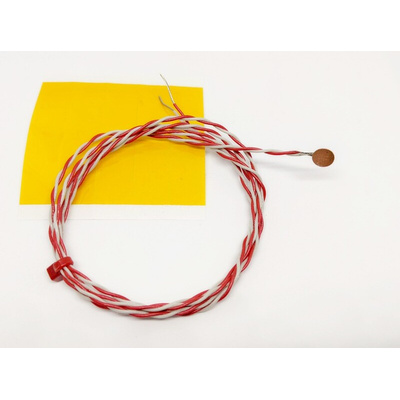 RS PRO Type K Thermocouple 2m Length, 1/0.2mm Diameter → +200°C