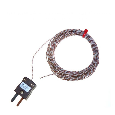 RS PRO Type T Thermocouple 2m Length, 1/0.315mm Diameter, -75°C → +250°C