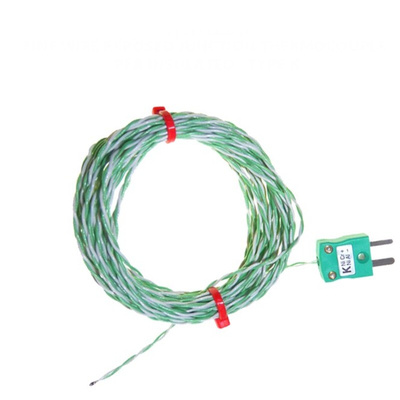 RS PRO Type K Thermocouple 5m Length, 1/0.315mm Diameter, -75°C → +250°C