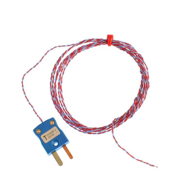 RS PRO Type T Thermocouple 2m Length, 1/0.2mm Diameter, -75°C → +250°C
