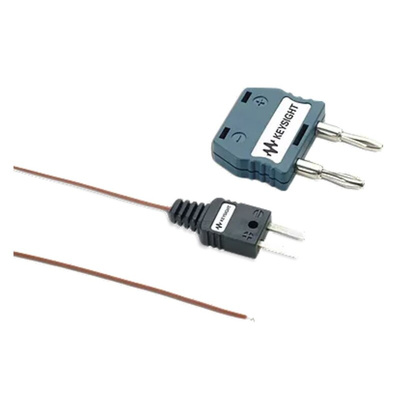 Keysight TechnologiesU1 Type J Thermocouple Connector 19mm Length, 1mm Diameter, -20°C → +55°C