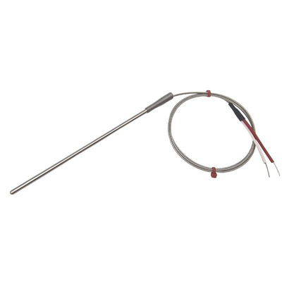RS PRO Type K Thermocouple 150mm Length, 4.5mm Diameter, -60°C → +350°C