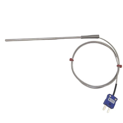 RS PRO Type K Thermocouple 150mm Length, 4.5mm Diameter, -60°C → +350°C