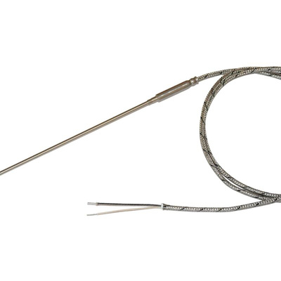 Electrotherm294 Type J Thermocouple 500mm Length, 1.5mm Diameter, 0°C → +350°C