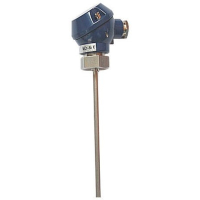 Jumo Type K Thermocouple 500mm Length, 6mm Diameter → +1200°C