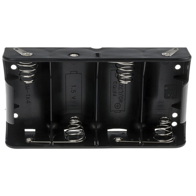 RS PRO D Battery Holder, Coil Spring Contact