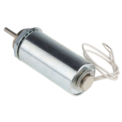 Deltrol Linear Solenoid, 12 V dc, 35.9N, 1.4 (Stroke N @ 0.75 in), 25.4 (Dia.) x 60.33 mm