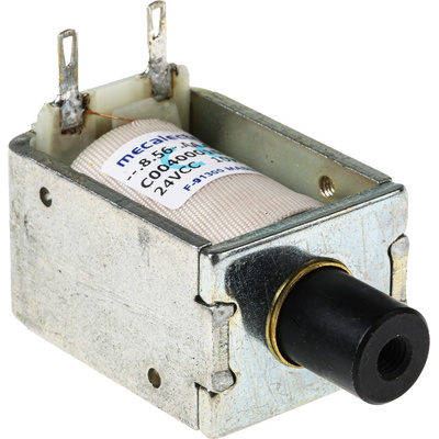 Mecalectro Linear Solenoid, 24 V dc, 2 → 12N, 42 x 30 x 24 mm