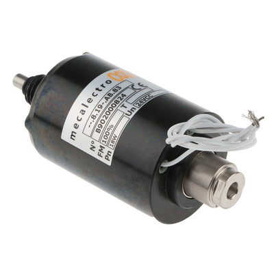 Mecalectro Linear Solenoid, 24 V dc, 6 → 22N