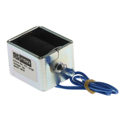 RS PRO Linear Solenoid, 12 V dc, 44 x 32 x 38 mm