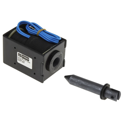 RS PRO Linear Solenoid, 12 V dc, 84 x 52 x 58 mm