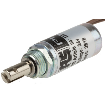 RS PRO Linear Solenoid, 24 V dc