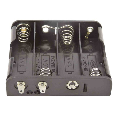 RS PRO AA Battery Holder, Solder Tag Contact