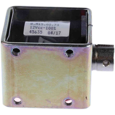 Mecalectro Linear Solenoid, 12 V dc, 1 → 15N, 50.8 x 49 x 41.3