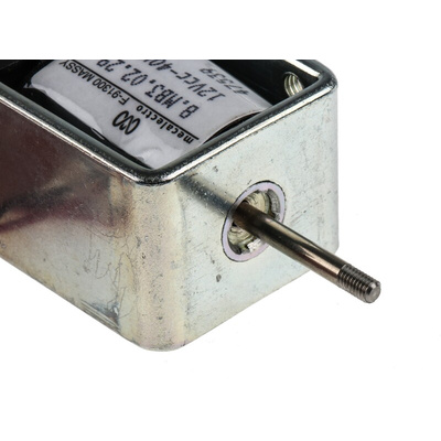 Mecalectro Linear Solenoid, 12 V dc, 5N, 45 x 31.8 x 23.4