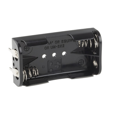 RS PRO AA Battery Holder, Coil Spring Contact