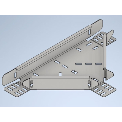 Legrand Heavy Duty Equal Tee Hot Dip Galvanised Steel Cable Tray, 75 mm Width, 50mm Depth