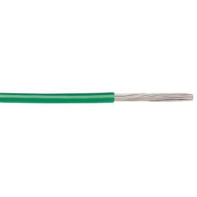 Alpha Wire Green 1.3 mm² Hook Up Wire, 16 AWG, 26/0.25 mm, 30m, PVC Insulation