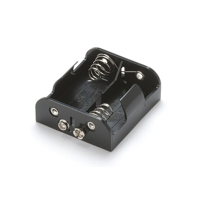 Takachi Electric Industrial C Battery Holder, Button & Leaf Spring Contact