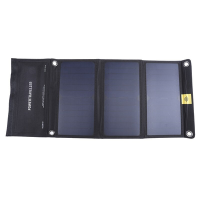 Powertraveller Falcon 21 Solar Solar Charger, Output:20 (Output) V, 5 (USB) V for use with Charging Laptops & Netbooks