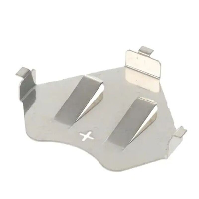 RS PRO CR2430 Battery Clip, Leaf Spring Contact