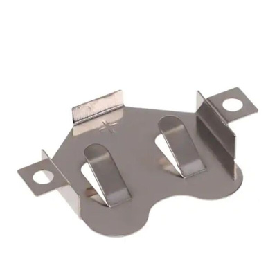 RS PRO CR2032 Battery Clip, Leaf Spring Contact