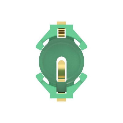 TE Connectivity Coin Cell Battery Holder, Top Spring Arm Contact