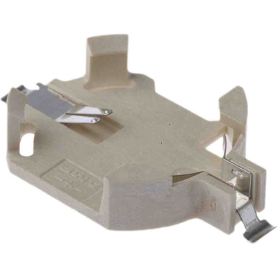 TE Connectivity CR2032 Battery Holder, Leaf Spring Contact