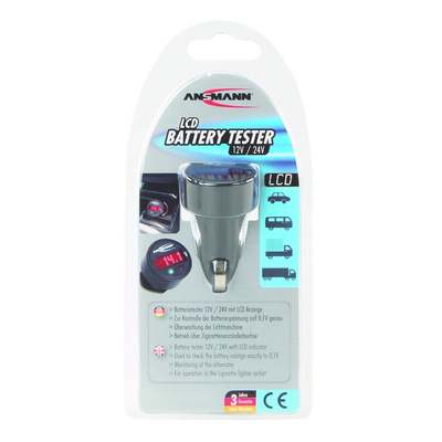 Ansmann 1900-0019 Car Battery Tester 12V Lead Acid