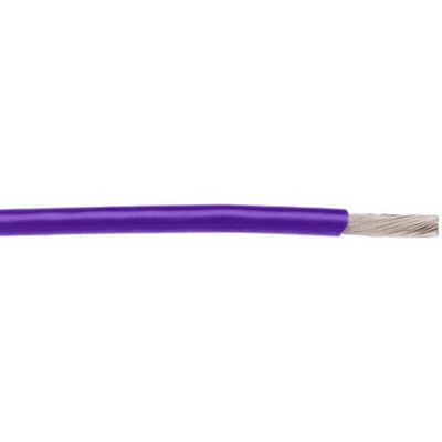 Alpha Wire 2840 Series Purple 0.03 mm² Hook Up Wire, 32 AWG, 14793, 30.5m, PTFE Insulation