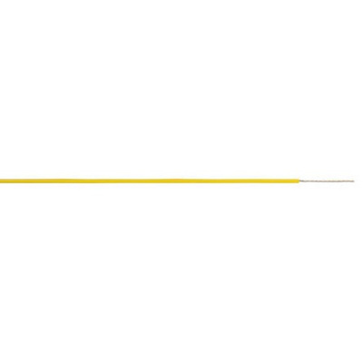 AXINDUS KZ Series Yellow 0.2 mm² Hook Up Wire, 24 AWG, 7/0.2 mm, 250m, PTFE Insulation