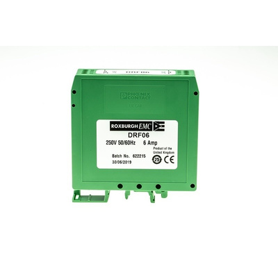 Roxburgh EMC, DRF 6A 250 V ac 0 → 440Hz, DIN Rail RFI Filter, Screw
