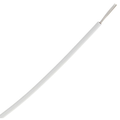 TE Connectivity M22759 Series White 2 mm² Hook Up Wire, 14 AWG, 19 / 27 AWG, 100m, ETFE Insulation
