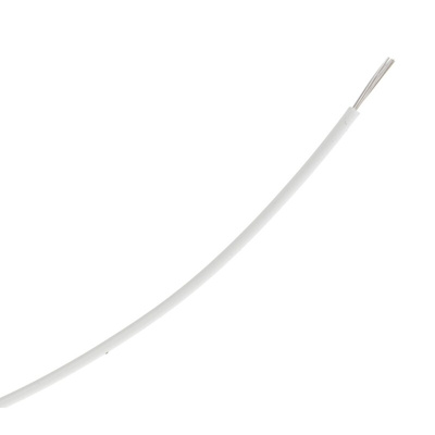 TE Connectivity M22759 Series White 0.33 mm² Hook Up Wire, 22 AWG, 19 / 34 AWG, 100m, ETFE Insulation