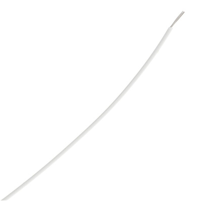 TE Connectivity M22759 Series White 0.22 mm² Hook Up Wire, 24 AWG, 19 / 36 AWG, 100m, ETFE Insulation