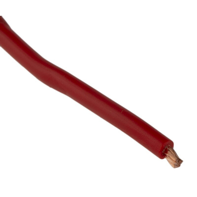 Staubli Red 1 mm² Hook Up Wire, 17 AWG, 259/0.07 mm, 25m, PVC Insulation