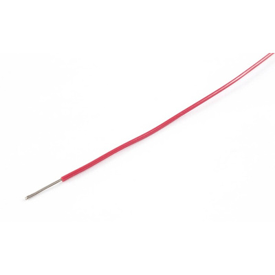 AXINDUS KY33 Series Red 0.6 mm² Hook Up Wire, 20 AWG, 19 x 0, 20, 200m, PVC Insulation