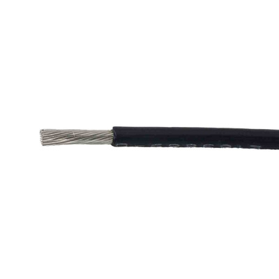 Alpha Wire 67050 Series Black 0.5 mm² Hook Up Wire, 20 AWG, 28/0.16 mm², 50m, Polyphenylene Ether Insulation