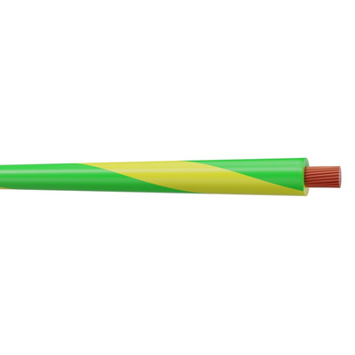 AXINDUS MN2XTREM Series Green/Yellow 1.5 mm² Hook Up Wire, 15 AWG, 1, 100m, Cross Linked Polyolefin Insulation