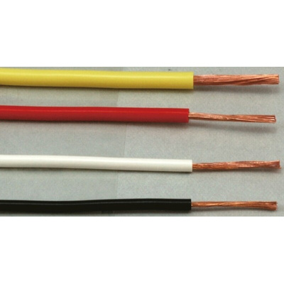 Black 0.5 mm² Equipment Wire, 20 AWG, 20/0.18 mm, 20m, PVC Insulation
