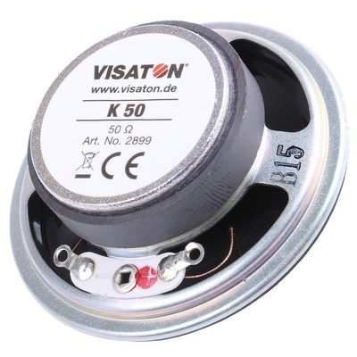 Visaton 50Ω 2W Miniature Speaker 50mm Dia. , 50 x 17mm