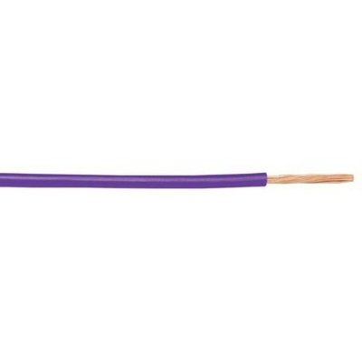 Alpha Wire 1553 Series Purple 0.52 mm² Hook Up Wire, 20 AWG, 10/0.25 mm, 30m, PVC Insulation