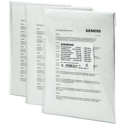 Siemens Labeling Strip for Use with Pushbuttons of the 3UF721 operator panel