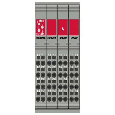 Phoenix Contact IB IL 24/230 DOR4/W-PAC Series Terminal Block, 7.5 V dc