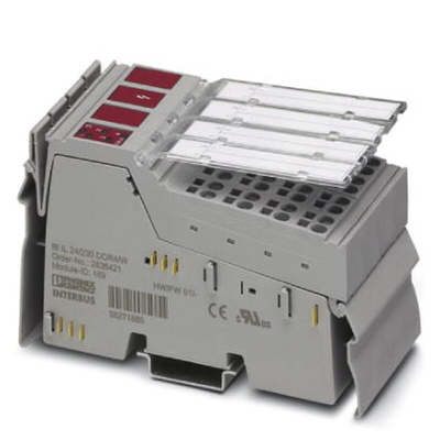 Phoenix Contact IB IL 24/230 DOR4/W-PAC Series Terminal Block, 7.5 V dc