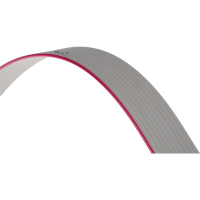 RS PRO Flat Ribbon Cable, 10-Way, 1.27mm Pitch, 30m Length