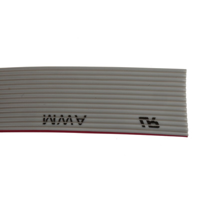 RS PRO Flat Ribbon Cable, 14-Way, 1.27mm Pitch, 30m Length