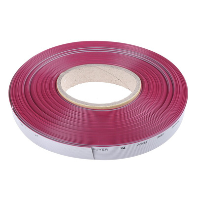 RS PRO Flat Ribbon Cable, 16-Way, 1.27mm Pitch, 30m Length