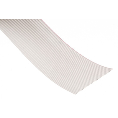 RS PRO Flat Ribbon Cable, 34-Way, 1.27mm Pitch, 30m Length