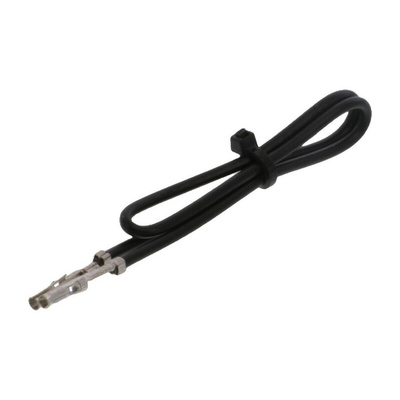 Molex Female Standard .093 in to Female Standard .093 in Crimped Wire, 300mm, 18AWG, Black